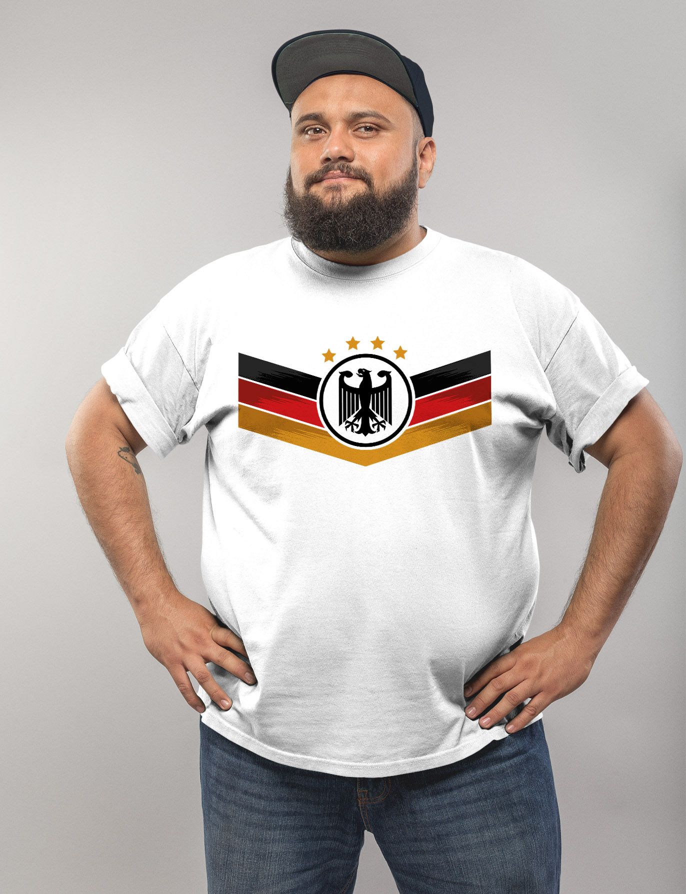 Herren T Shirt Deutschland Fußball EM 2021 Deutschlandflagge