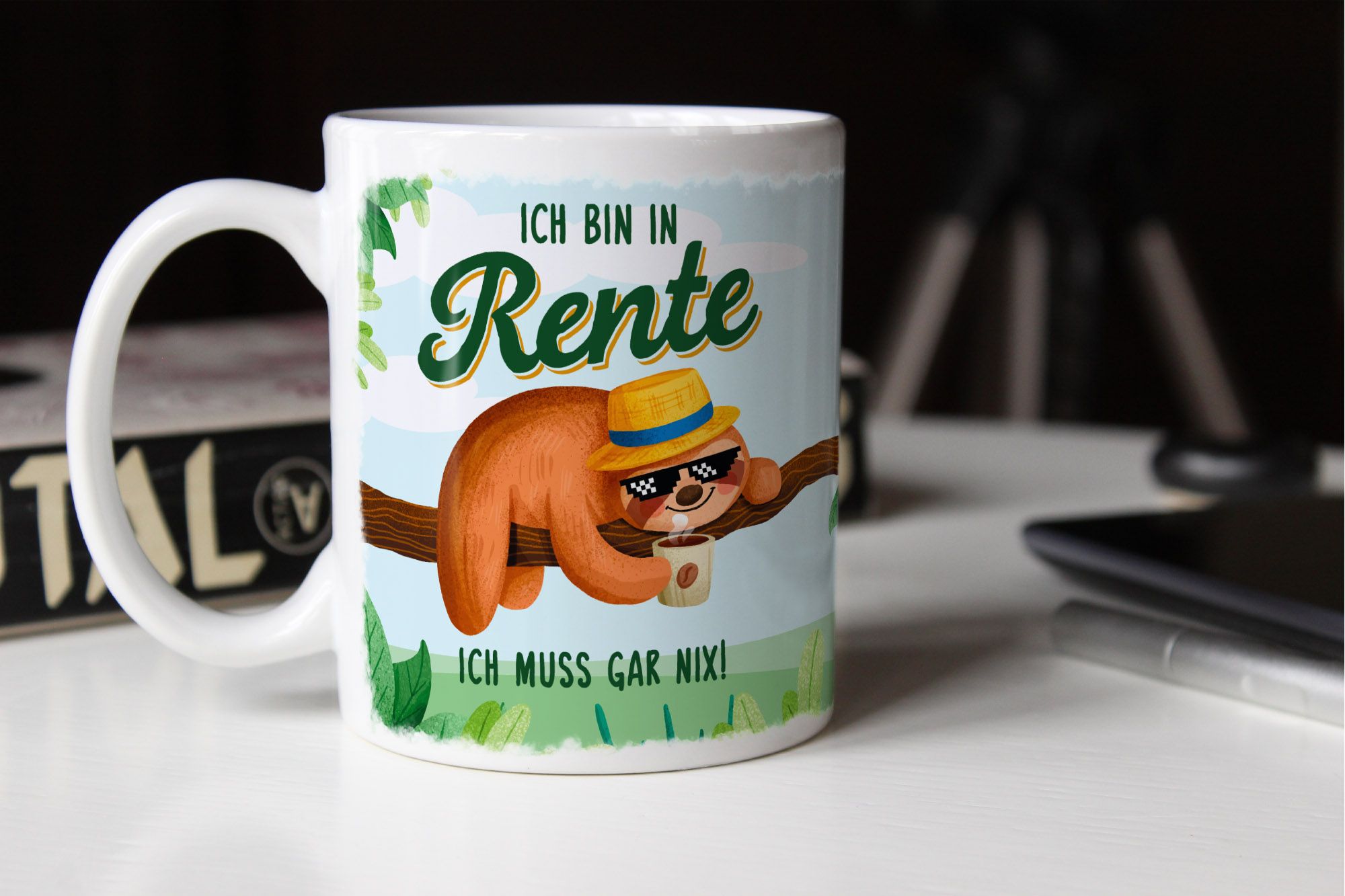 Kaffee Tasse Rentner Spruch Ich Bin In Rente Ich Muss Gar Nix Lustiges