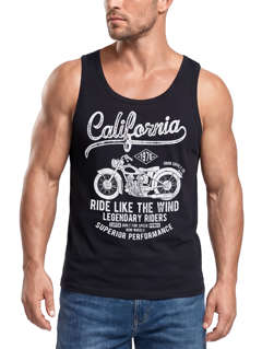 Herren Tank-Top California Motorbike Muskelshirt Muscle Shirt Neverless®