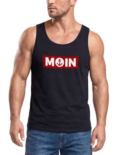 Herren Tank-Top Moin norddeutsch Morgen Anker Muskelshirt Muscle Shirt Neverless®