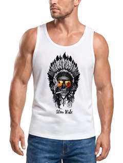 Herren Tank-Top Indian Skull Indianer Totenkopf Muskelshirt Muscle Shirt Neverless®