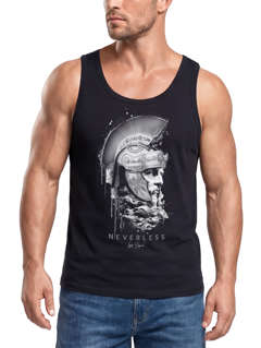 Herren Tank-Top Sparta Spartaner Kopf Helm Krieger Fashion Streetstyle Muskelshirt Muscle Shirt Neverless®