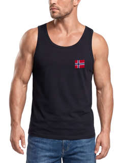 Herren Tank-Top Skandinavisches Design Flagge Norwegen Fan Shirt für Sport Alltag Reise Muskelshirt Neverless®