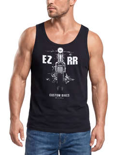 Herren Tank-Top Biker Motorrad Chopper Motiv Front Vintage Neverless®