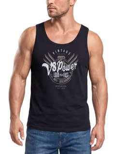 Herren Tank-Top V8 Power Motor Block Tuning Muskelshirt Muscle Shirt Neverless®