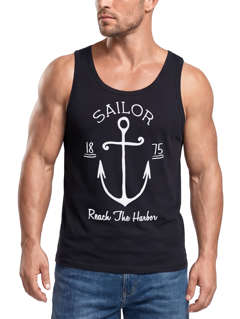 Herren Tank-Top Anker Spirit Vintage Segeln Vintage Muskelshirt Muscle Shirt Neverless®