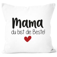 Kissen-Bezug Mama du bist die Beste Danke sagen Geschenk für Mama Muttertag Weihnachten SpecialMe®