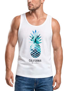 Herren Tank-Top Ananas Galaxy Galaxie Wasser Ozean Muskelshirt Muscle Shirt Neverless®