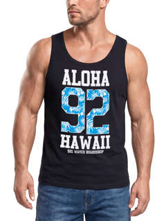 Herren Tank Top Aloha Hawaii Summer Palm Leafs Neverless®