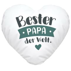Herzkissen Beste/r Papa Mama der Welt schönes Geschenk zum Muttertag Vatertag Weihnachten Geburtstag Eltern SpecialMe®