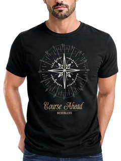 Herren T-Shirt Kompass Windrose Navigator Segeln Slim Fit Neverless®
