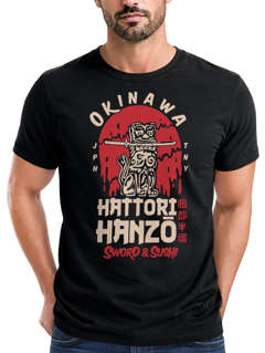 Herren T-Shirt Hattori Hanzo Sword and Sushi Okinawa Japan Schriftzeichen Fashion Streetstyle Neverless®