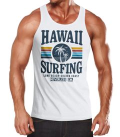 Herren Tank-Top Hawaii Surfing Sommer Strand Palme Print Muskelshirt Muscle Shirt Neverless®