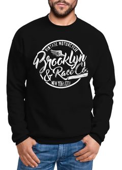 Herren Sweatshirt Pullover Brooklyn Race Neverless®