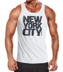 Herren Tank-Top New York City Schriftzug Print Fashion Streetstyle Muskelshirt Neverless®