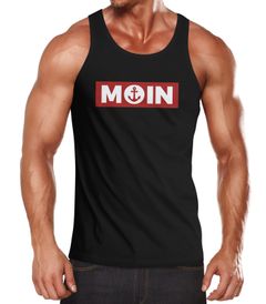 Herren Tank-Top Moin norddeutsch Morgen Anker Muskelshirt Muscle Shirt Neverless®