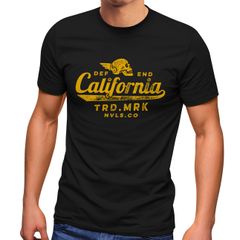 Herren T-Shirt California Skull Totenkopf Flügel Biker Motiv Fashion Streetstyle Neverless®