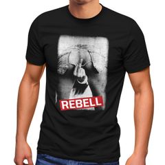 Herren T-Shirt Rebell Mittelfinger Hintern Arsch Fuck you Fotoprint Fashion Streetstyle Neverless®