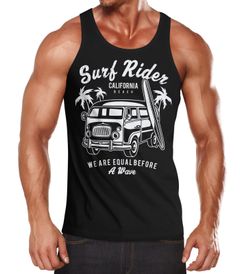 Herren Tank Top T-Shirt Bus Surfing Retro Neverless®