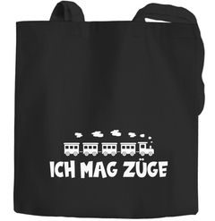 Jutebeute Ich mag Züge lustiger Spruch schwarzer Humor Zitat Meme Comicserie Moonworks®