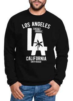 Sweatshirt Herren Los Angeles California LA Palme Rundhals-Pullover Neverless®