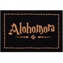 Fußmatte mit Aufschrift Alohomora Türmatte für Fantasy-Fans Zauberspruch rutschfest & waschbar Moonworks®