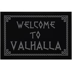 Fußmatte mit Spruch Welcome to Valhalla Wikinger Viking Willkommen rutschfest & waschbar Moonworks®