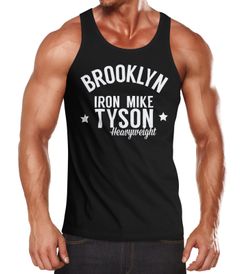 Herren Tanktop, Brooklyn New York Iron Mike Tyson Boxing Gym, Moonworks®