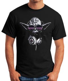 Herren T-Shirt - Deejay DJ Yoda Remastered - Moonworks