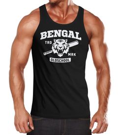 Herren Tank-Top Bengal Tiger Baseball Sport USA Muskelshirt Muscle Shirt Neverless®