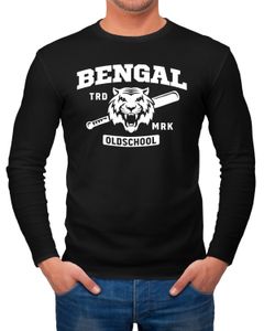Herren Longsleeve Bengal Tiger Baseball Sport USA   Langarm-Shirt Fashion Streetstyle Neverless®