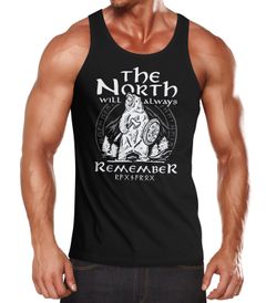 Herren Tank-Top Bär Wiking Adventure Runen the North Natur Muskelshirt Muscle Shirt Neverless®