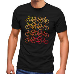 Herren T-Shirt Fahrrad-Motiv Geschenk für Radfahrer Bike Fun-Shirt Spruch lustig Moonworks®