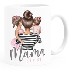 Tasse Mama mit Namen, Mutter Tochter Sohn - personalisierbar, mit Namen, du bist die Beste Muttertagsgeschenk SpecialMe®