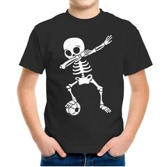 Kinder T-Shirt Jungen Dab Dance Tanz Skelett Fußball Motiv lustig Geschenk Geburtstag Moonworks®
