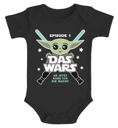 Baby Body mit Spruch lustig Episode 1 Das Wars Jetzt habe ich die Macht Yoda Parodie Jungen & Mädchen MoonWorks®