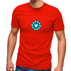 Herren T-Shirt Motiv Arc Reactor Iron Comic Film Blockbuster Parodie Fun-Shirt lustig Moonworks®