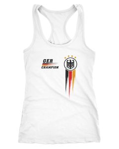 Damen Tank Top Fan-Shirt Deutschland Champion EM 2021 Fußball Europameisterschaft Racerback Muskelshirt Moonworks®