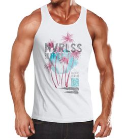 Herren Tank-Top Palmen Sommer Strand Surfing Surf Pacific Island Fashion Streetstyle  Muskelshirt Muscle Shirt Neverless®