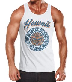 Herren Tank-Top Hawaii Tattoo Tribal Maui Ethno Style Muskelshirt Muscle Shirt Neverless®