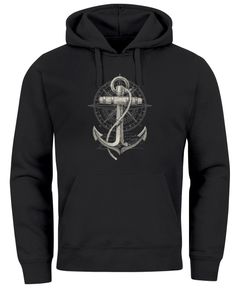 Hoodie Herren Print Aufdruck Kapuzen-Pullover Männer Fashion Streetstyle Neverless®