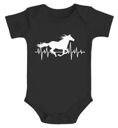 Baby Body Pferd Motiv Reiten Geschenk für Mädchen Pferde Tiermotiv Bio-Baumwolle Mädchen MoonWorks®