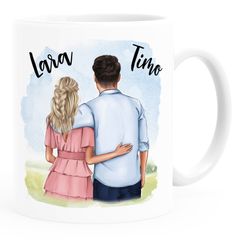 Tasse Paar personalisiert selbst gestalten mit Namen Geschenk Liebe Valentinstag Jahrestag Mann Frau SpecialMe®