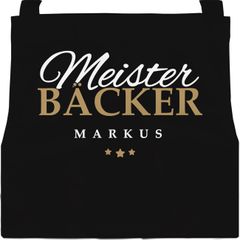 personalisierte Kinderschürze mit Namen Meisterbäcker Backschürze Kinder Jungen Mädchen SpecialMe