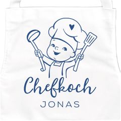 personalisierte Kinderschürze mit Namen für Mädchen und Jungen Chefkoch Kochschürze/Backschürze Kinder SpecialMe 
