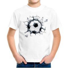 Kinder T-Shirt Jungen Fussball-Motiv lustig Tor Ball-Sport Geschenk für Jungen Fussballfan Moonworks®