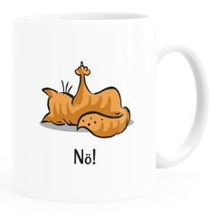 Kaffee-Tasse Spruch Katze Nö Keine Lust Mittelfinger Büro lustige Kaffeebecher MoonWorks®