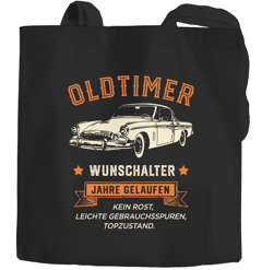 Jutebeutel bedruckt Geburtstag personalisiert Wunschalter Oldtimer Auto Vintage Geburtstagsgeschenk für Männer Moonworks®