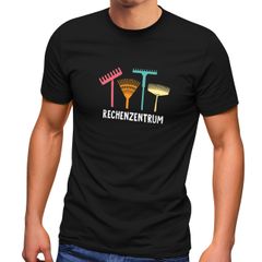 Herren T-Shirt Rechenzentrum Informatiker Geschenk Programmierer Spruch Wortspiel lustig Fun-Shirt Moonworks®
