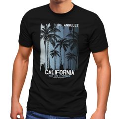 Neverless® Herren T-Shirt Los Angeles California USA Sommer Bedruckt Aufdruck Print Surfing Fashion Streetstyle